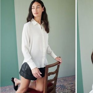 NWT Quince washable silk blouse